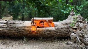 Строю самый секретный бункер внутри дупла дерева I Скрытое убежище, выживание