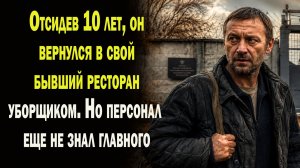 Отсидев 10 лет, он вернулся в совй бывший ресторан уборщиком. Но персонал еще не знал главного...