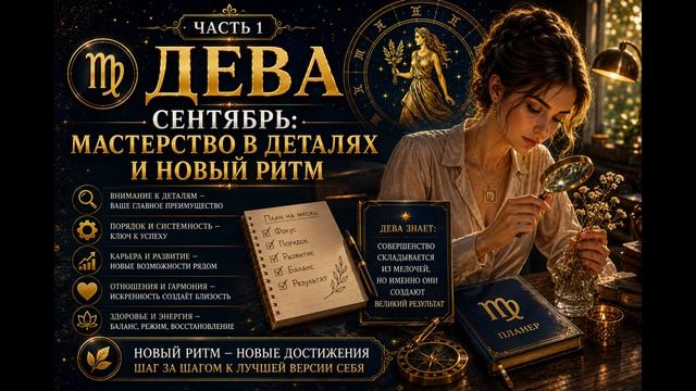 ♍ Дева, сентябрь_ мастерство в деталях и новый ритм