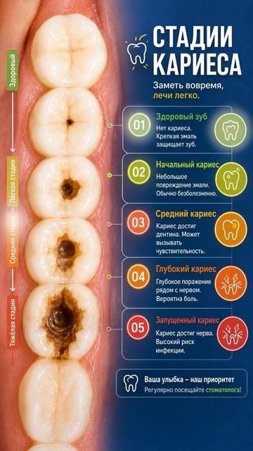 Стадии Кариеса
