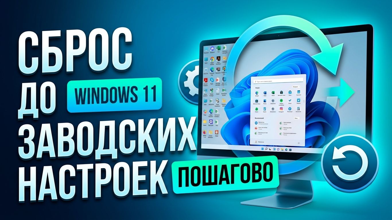 Как удалить все данные с Windows 11? Как СБРОСИТЬ ДО ЗАВОДСКИХ НАСТРОЕК Виндовс 11?