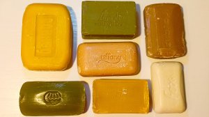 ASMR cutting vintage soap 💚🧡💛🤎💕 Резка винтажного мыла 🔪