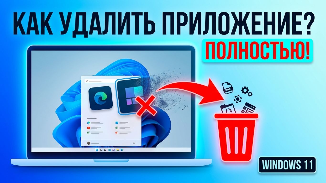 Как полностью удалить программу в Windows 11? Как удалить приложение в Виндовс 11 полностью