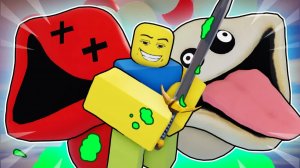 МОЖНО УДАРИТЬ ГОЛОДНЫХ ЧЕРВЕЙ!? СТРАШНЫЙ ТРОЛЛЬ SLAP TOWER Roblox Анимация