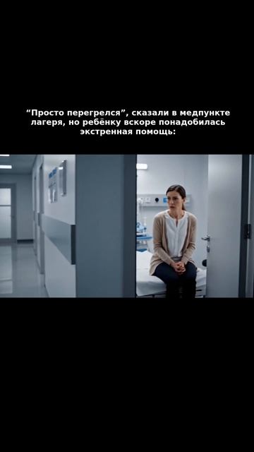 В детском лагере :