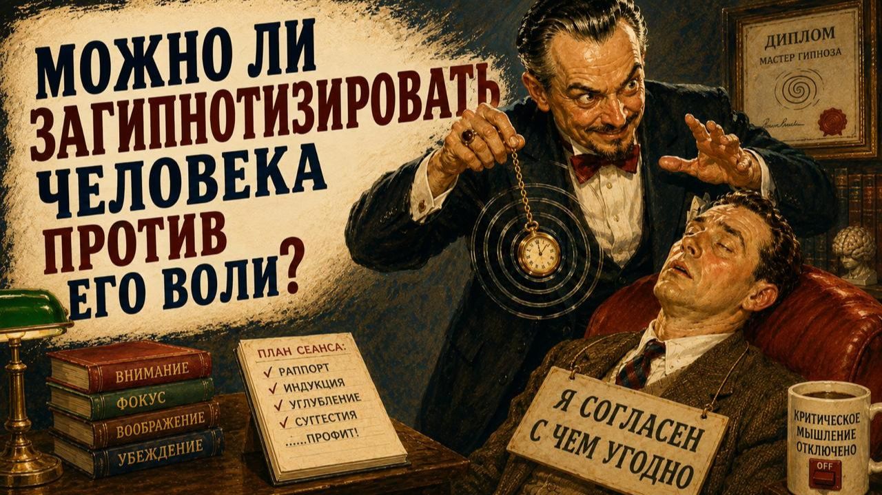 Прямой эфир «Можно ли загипнотизировать человека против его воли?»