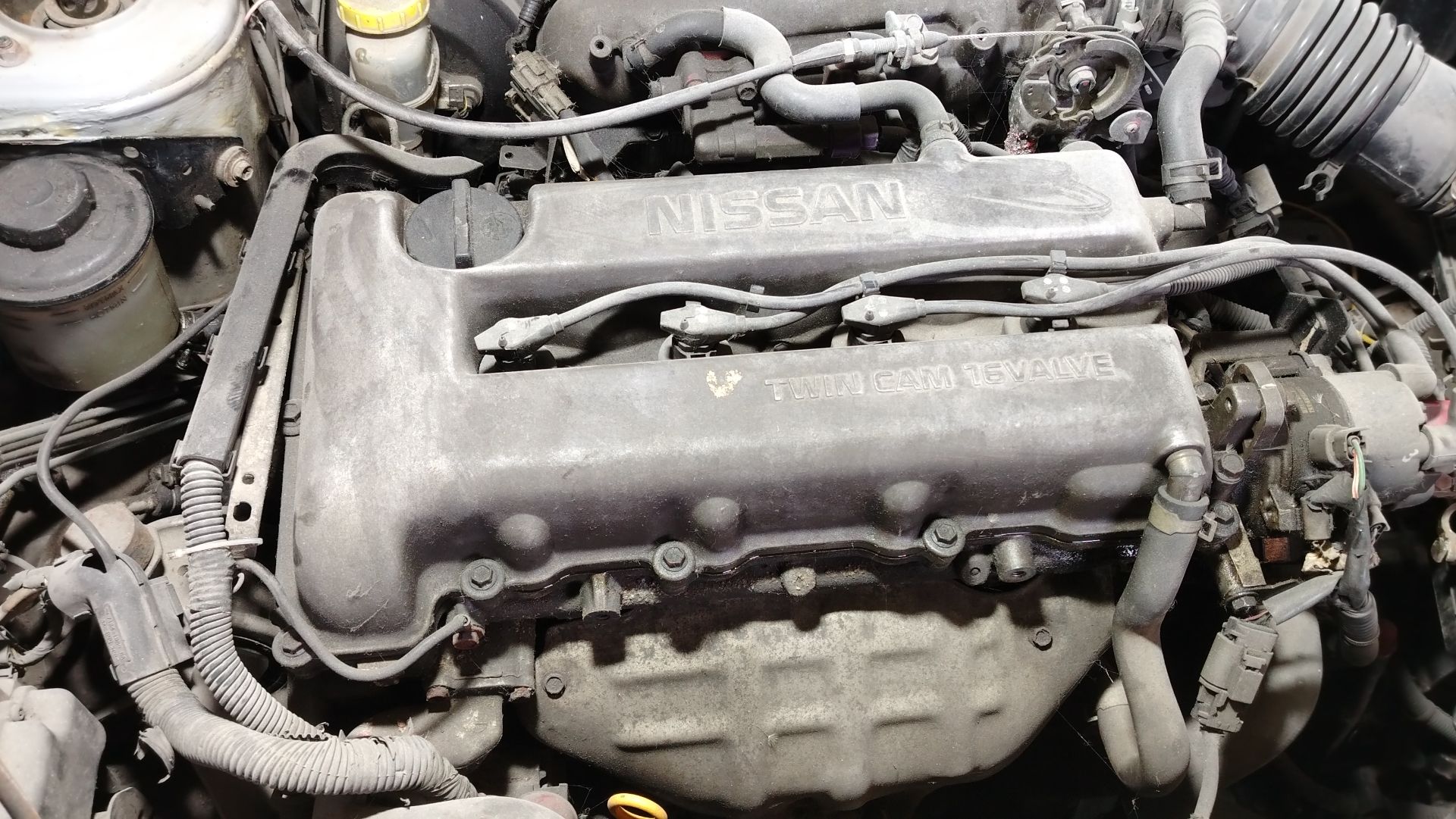 Замена прокладки крышки клапанов Nissan двигатель SR18DE, SR20DE