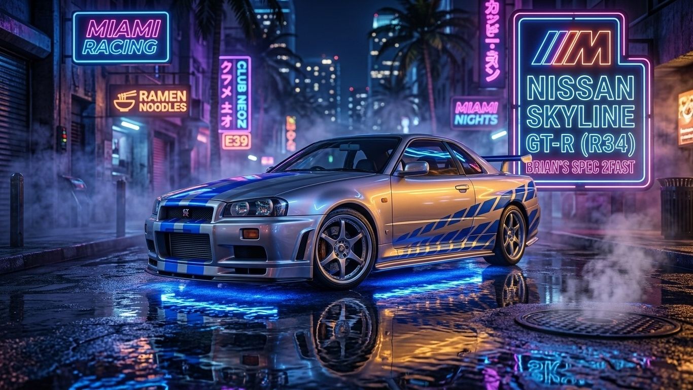 Легендарный Скайлайн из Двойного Форсажа! Обзор Nissan Skyline GT-R R34 C-WEST