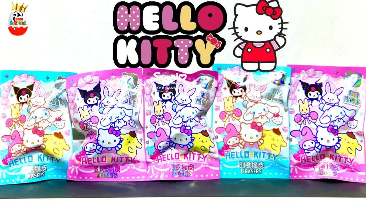 CHINESE HELLO KITTY! Сюрпризы, Милые Китайские Игрушки Хэлоу Китти, Kinder Surprise Unboxi
