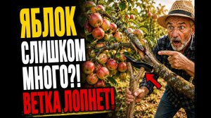 ЯБЛОНЯ ГНЁТСЯ ОТ УРОЖАЯ? СРОЧНО СДЕЛАЙТЕ ЭТО