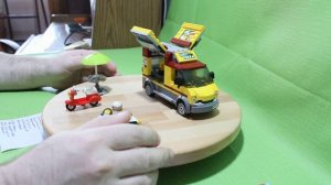LEGO лего 60150 Фургон-пиццерия. восстановил полностью набор