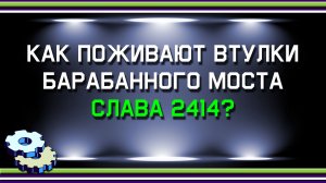 Как поживают втулки барабанного моста Слава 2414