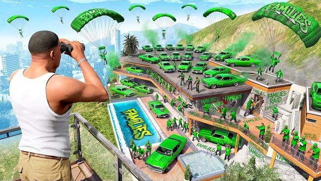 GTA 5 — Дом Франклина ПОД НАЛЕТОМ БАНДЫ!