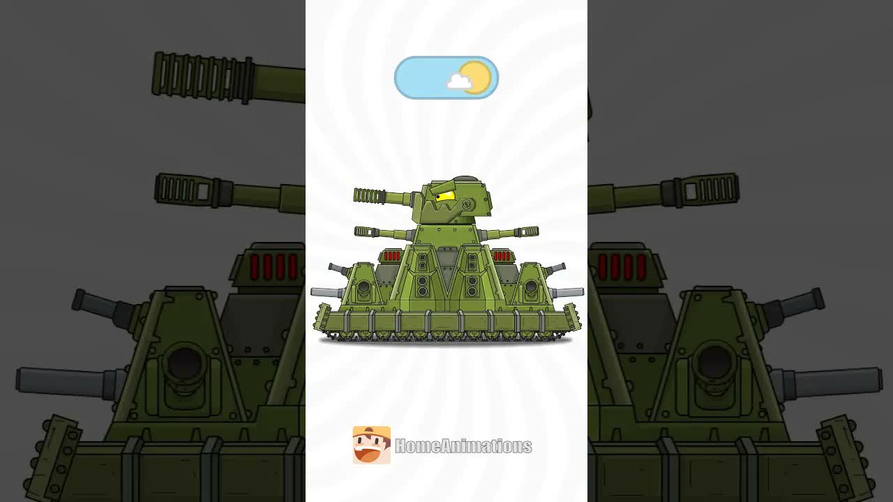 Светлый и Темный режим ТАНКОВ ! #homeanimations #cartoon #animation #мультик #tank