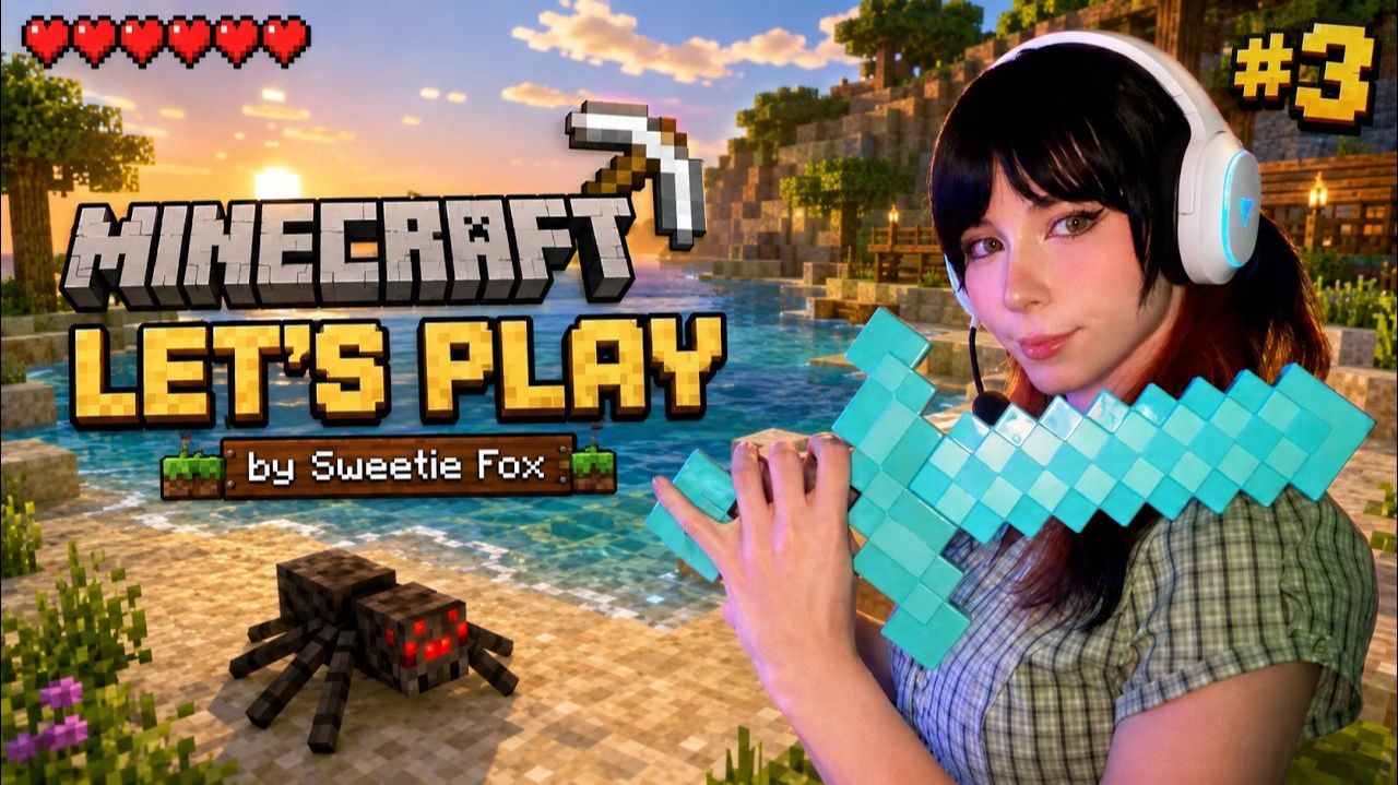 Sweetie Fox играет в Майнкрафт | Let's Play, Часть 3