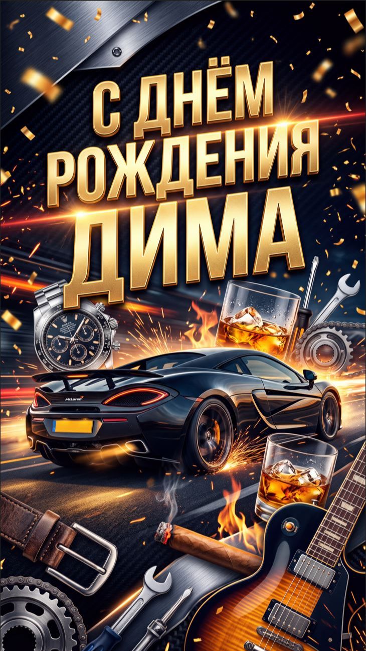 С днём рождения, Дима! Именная поздравительная песня