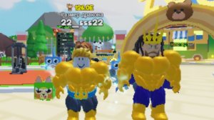 Я купил тренера Посейдона потомка в roblox симулятор звёзд спортзала