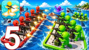 БОЙ НА ПЛОТАХ – Я УНИЧТОЖИЛ ВСЕ ВРАЖЕСКИЕ ПЛОТЫ! ПРОХОЖДЕНИЕ ЧАСТЬ 5 (ANDROID, IOS)