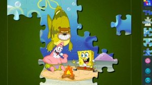 Губка Боб и Патрик на пикнике - собираем пазл с героями Nickelodeon Magic