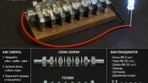 Вечное электричество из болтов. Соберу себе так-же