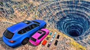 🔥 Большие и маленькие машины против Leap OF DEATH. Экстремальные аварии и разрушения🔥