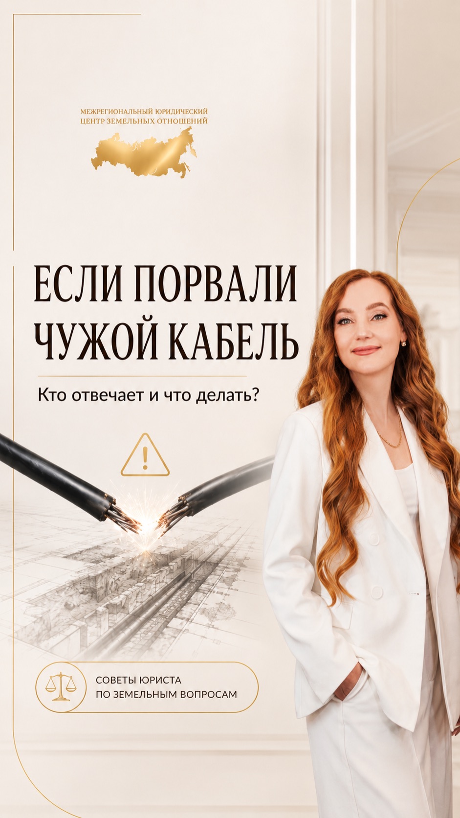 Если порвали кабель на участке