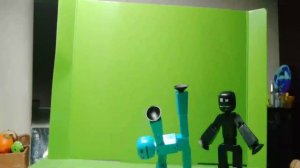 первое видео со stickbots