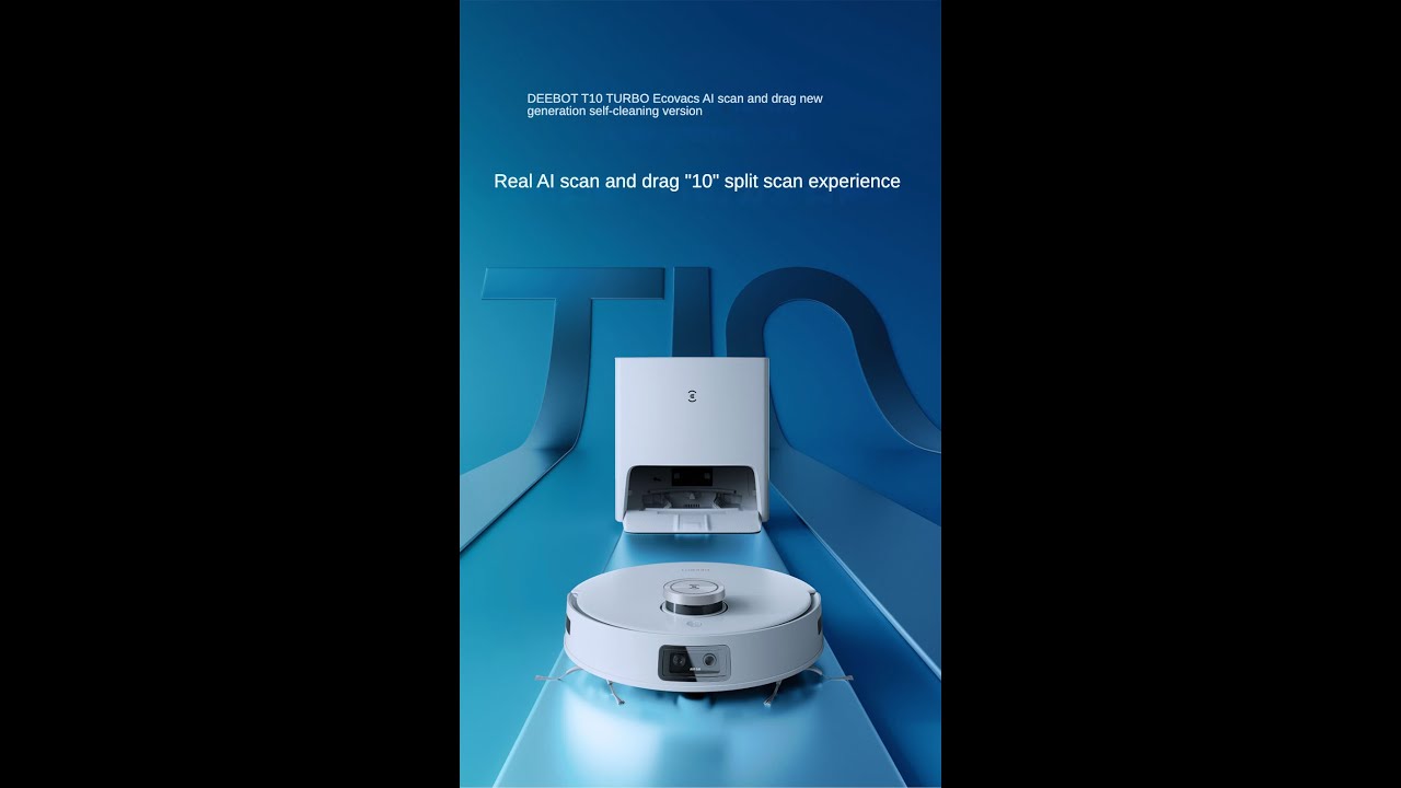 Ecovacs T10 TURBO Робот пылесос для подметания и уборки с самоочисткой