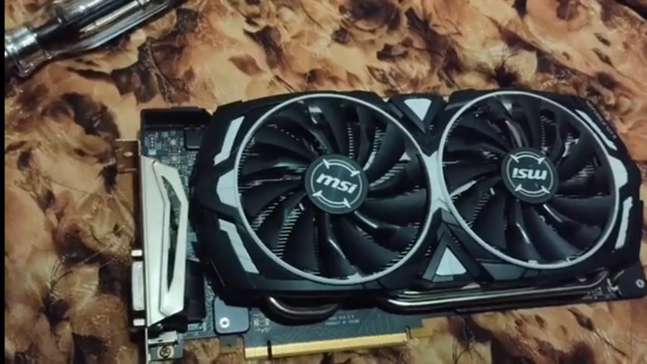 Обслуживание 1080Ti MSI ARMOR OC 11G, замена термопасты и термопрокладок