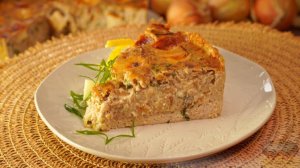 КУРИНЫЙ ТАРТ С ЛУКОВО-СЫРНОЙ НАЧИНКОЙ