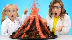 В доме Алисы извергается вулкан! Забавные научные эксперименты для детей