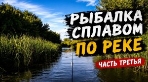 Рыбалка сплавом по малой реке с ночевками на берегу. Часть 3. Щуки и голавли на 110 воблер.