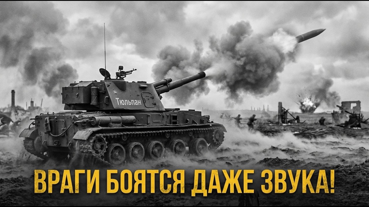 НЕМЦЫ ПРОКЛЯЛИ ЭТУ УСТАНОВКУ! ЭТОТ АД БОЯТСЯ ВСПОМИНАТЬ ВСЕ, КТО БЫЛ ЬАМ. Мощь ТЮЛЬПАНА!
