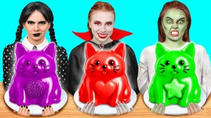 Кулинарный Челлендж# Уэнсдей vs Вампир vs Зомби # Смешные Cитуации от Fun Challenge