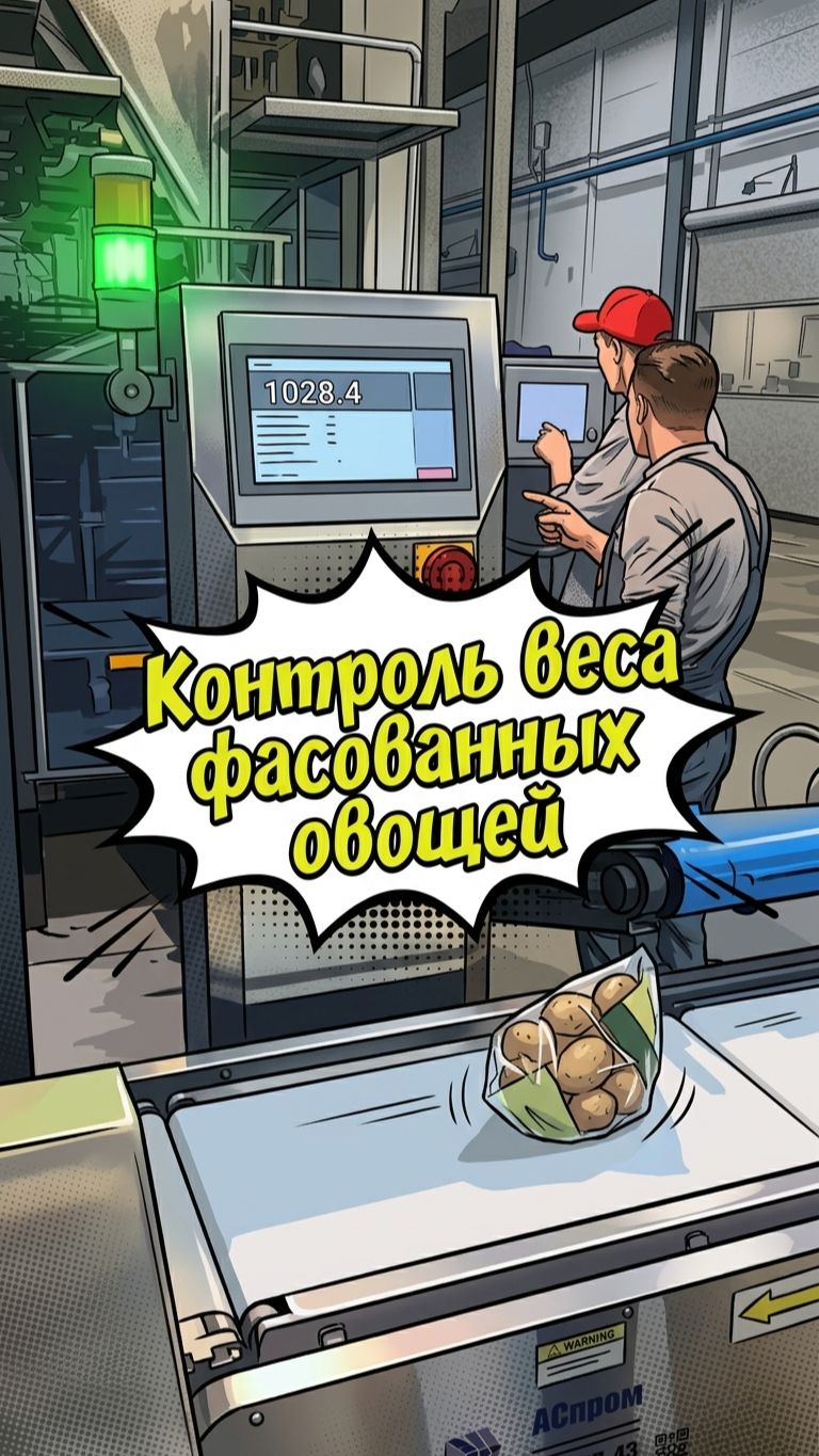 Кейс | Автоматизация контроля веса на линиях фасовки овощной продукции