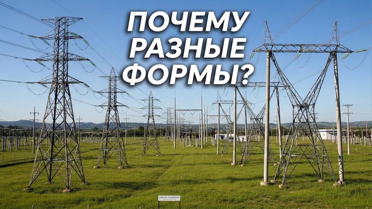 Почему опоры ЛЭП такие разные? Секреты конструкций!