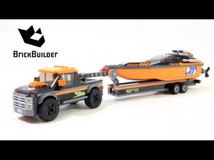 LEGO CITY 60085 Внедорожник с моторной лодкой: быстрая сборка