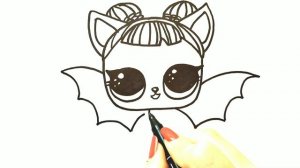 Как нарисовать ЛОЛ ПОЛУНОЧНЫЙ ЩЕНОК/ Мультик раскраска ЛОЛ ПОЛУНОЧНЫЙ ЩЕНОК / НарисуйКа