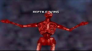 Mortal Kombat Gold - Fatality - Reptile (Face Chew/Acid Burn)