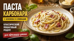 Паста карбонара с беконом и сливками классический пошаговый рецепт для идеального ужина