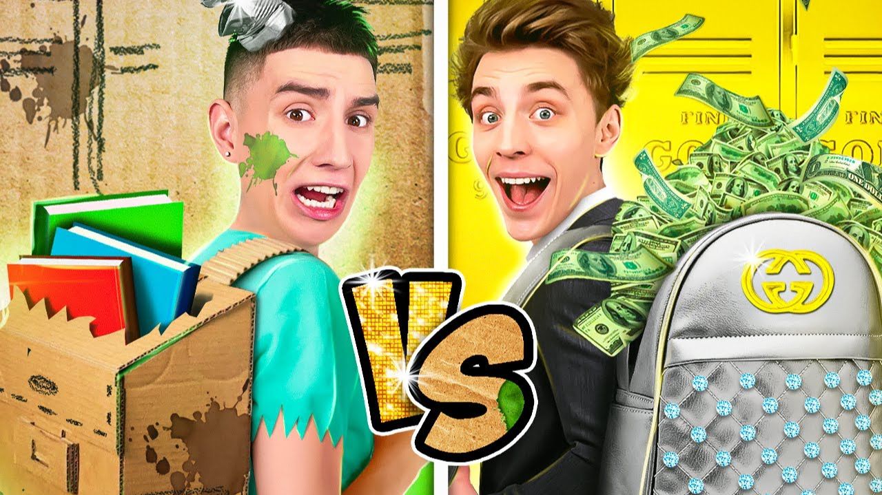 Ультра БОГАТЫЙ Vs Ультра БЕДНЫЙ ШКОЛЬНИК ! А4