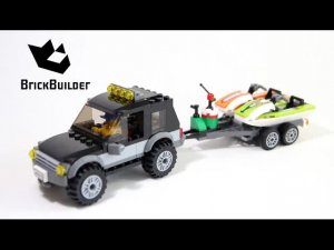 LEGO CITY 60058 Внедорожник с гидроциклом. Ускоренная сборка для коллекционеров«Большие машины»