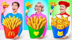 Кулинарный Челлендж_ Я против Бабушки _ Вкусные Кухонные Идеи