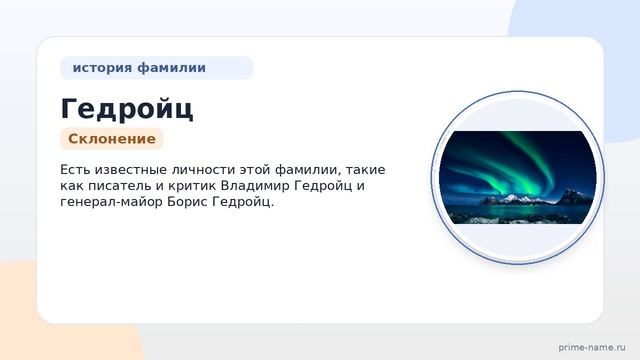 Фамилия Гедройц: происхождение, значение и склонение