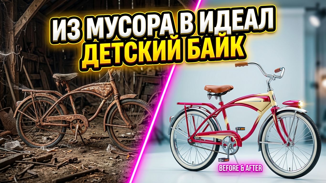 🚲 ВТОРАЯ ЖИЗНЬ: Полное восстановление старых детских велосипедов из мусора 🛠️