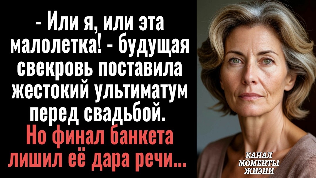Истории из жизни/Будущая свекровь поставила жестокий ультиматум перед свадьбой/Аудиорассказы слушать