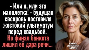 Истории из жизни/Будущая свекровь поставила жестокий ультиматум перед свадьбой/Аудиорассказы слушать