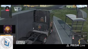 Euro Track simulator 2. Amway 921 & Avers. Посадил девочку за руль грузовика и поехал следом.