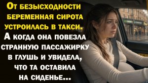 От безысходности сирота устроилась в такси. А когда увидела ЧТО оставила страная пассажирка в салоне