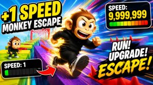 🐒💨 +1 SPEED MONKEY ESCAPE | НОВАЯ ВИРУСНАЯ ИГРА В ROBLOX!